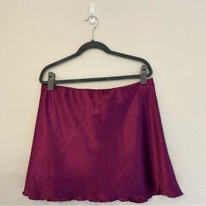 Express Rich Purple A-Line Skirt